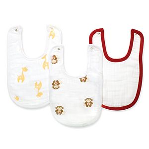 aden + anais 3-pk. Safari Friends Muslin Bibs