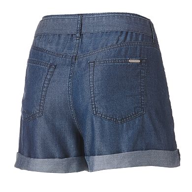 Women's Jennifer Lopez Cuffed Chambray Shorts