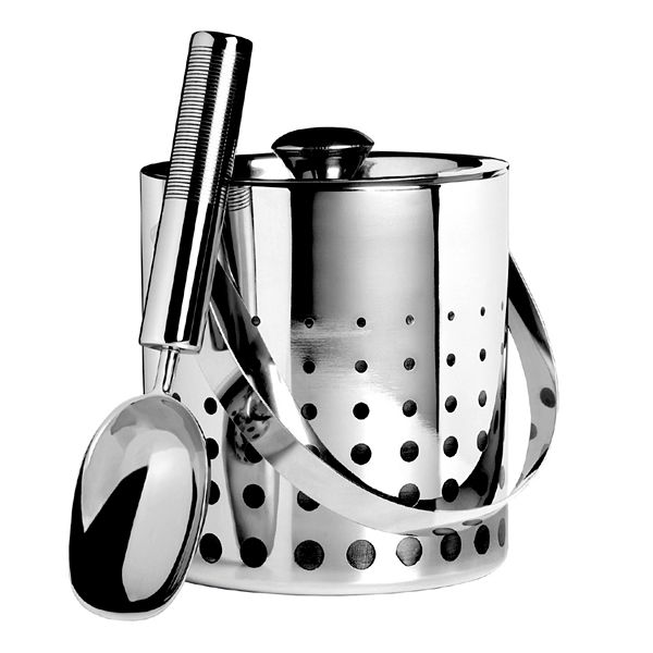 Mikasa Cheers Stainless Steel Ice Bucket & Scoop