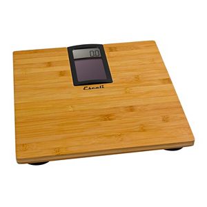 Escali Solar-Powered Bamboo Bathroom Scale
