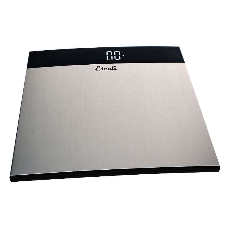 Escali Stainless Steel Bathroom Scale, Silver, XL