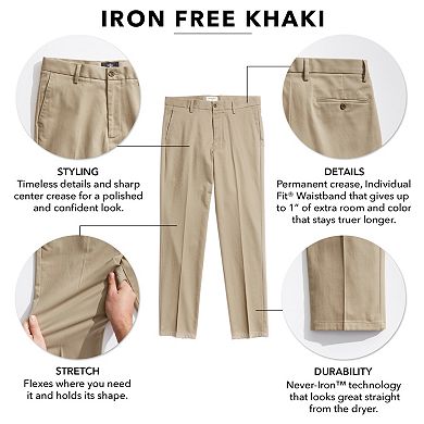 Men's Dockers® Stretch Classic Fit Iron Free Khaki Pants - Pleated D3