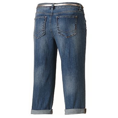 Apt. 9® Distressed Denim Skimmer Pants