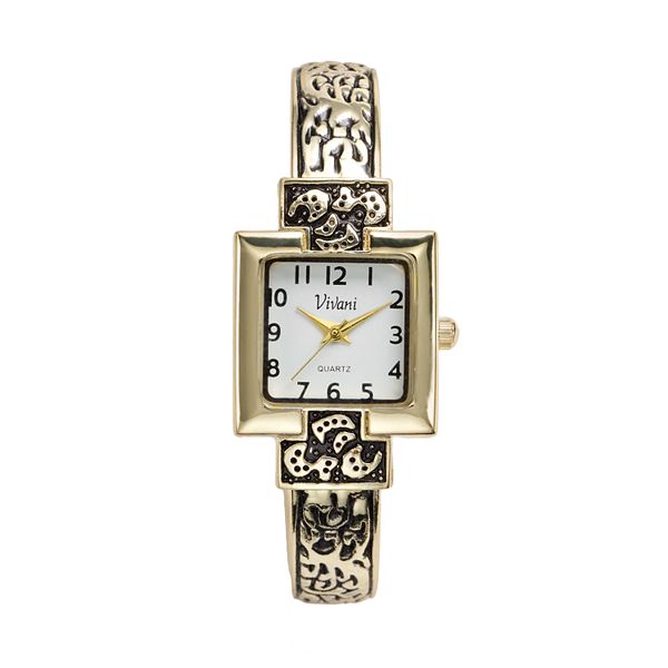 Vivani Women s Textured Bangle Watch