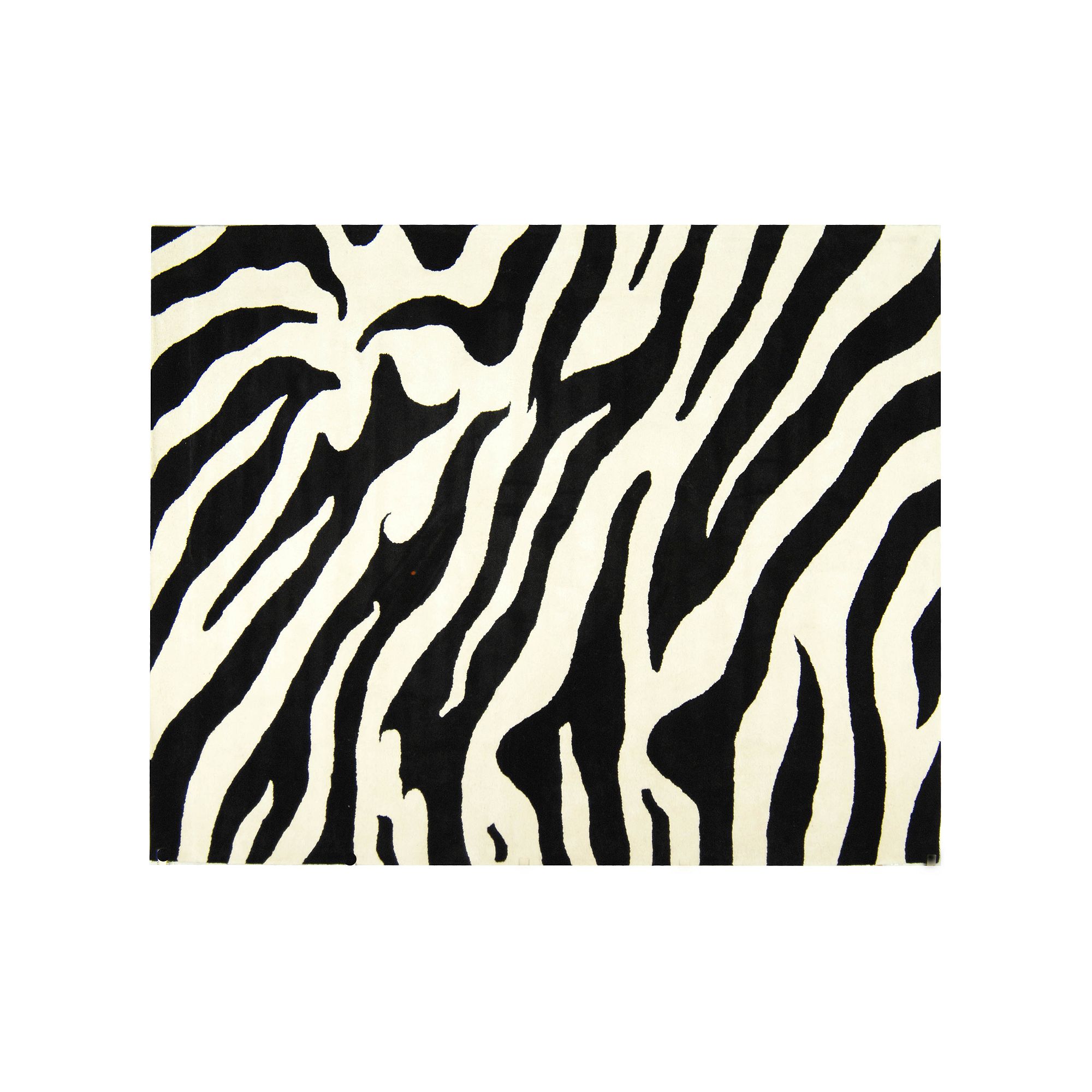 Safavieh Soho Zebra Rug - 76 x 96, White Black