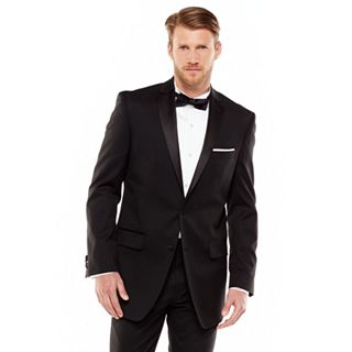 Marc Anthony Modern-fit Wool Black Tuxedo Separates - Men