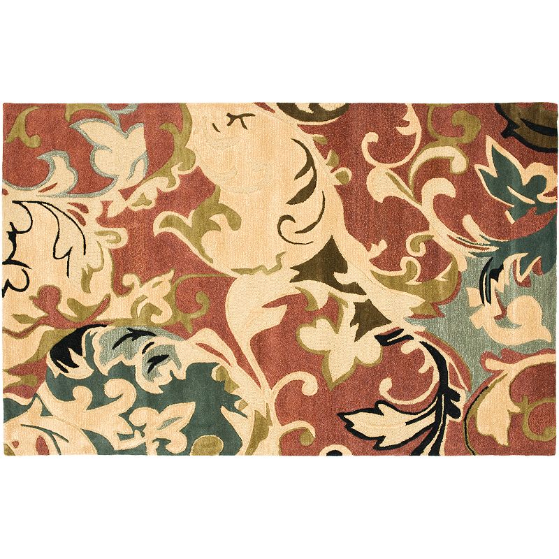 Safavieh Soho Rust Floral Rug, Red, 5X8 Ft