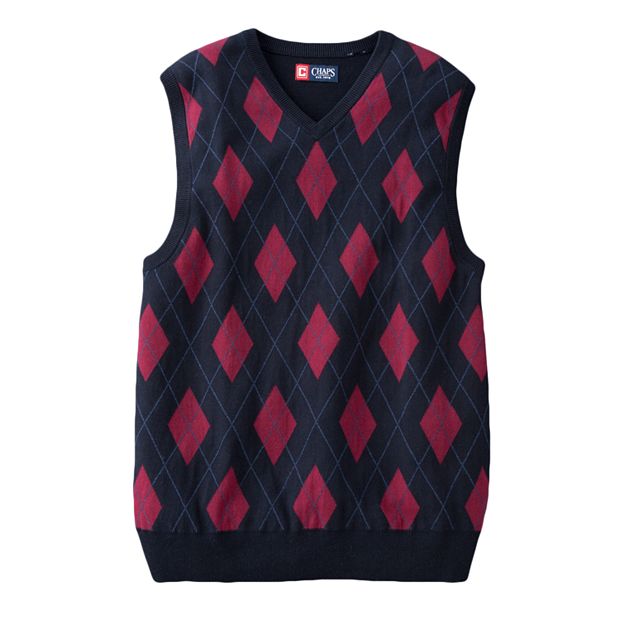 Chaps Argyle Sweater Vest