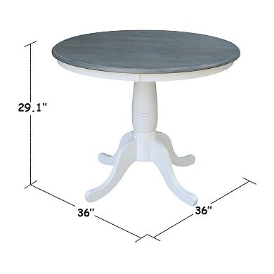 38.4-in. Round Pedestal Dining Table