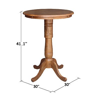 31 1/2-in. Round Adjustable Pedestal Dining Table