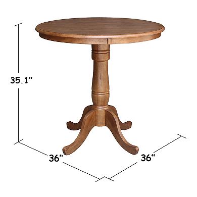 30-36-in. Round Adjustable Pedestal Dining Table