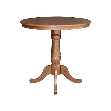 38.4-in. Round Adjustable Pedestal Dining Table