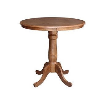 30-36 in Round Adjustable Pedestal Dining Table