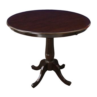 30-36 in Round Adjustable Pedestal Dining Table