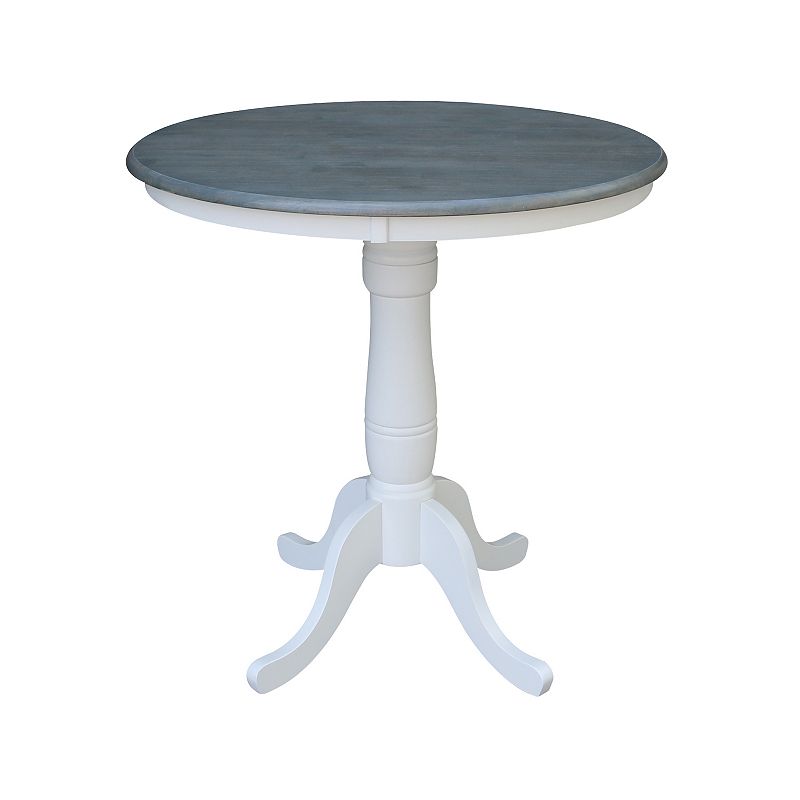 38.4-in. Round Adjustable Pedestal Dining Table, Multicolor, Furniture