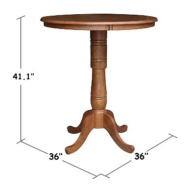 36-42-in. Round Adjustable Pedestal Dining Table