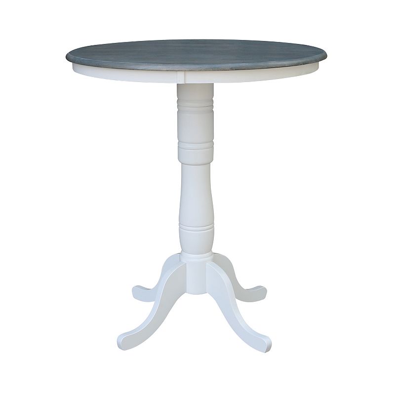 38.4-in. Round Adjustable Pedestal Dining Table, Multicolor, Furniture