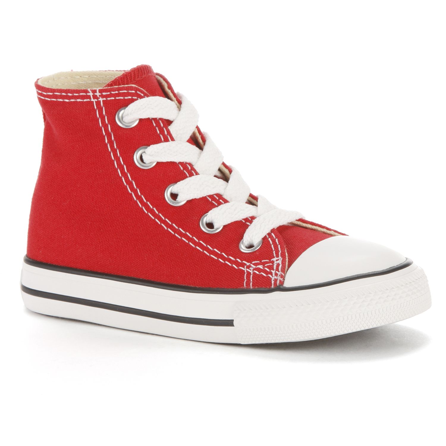 little girl red converse