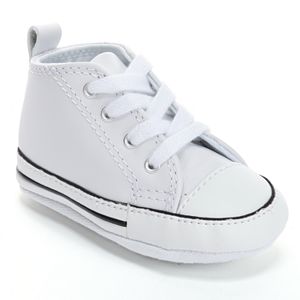 Baby Converse First Star Leather Crib Shoes