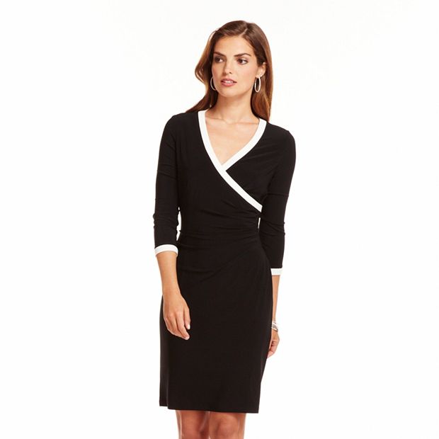 Chaps colorblock sale sheath dress