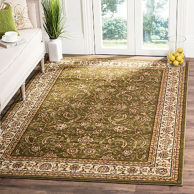 Safavieh Lyndhurst Framed Floral Scroll Rug