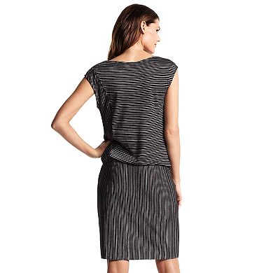 Derek Lam for DesigNation Striped Drop-Waist Dress