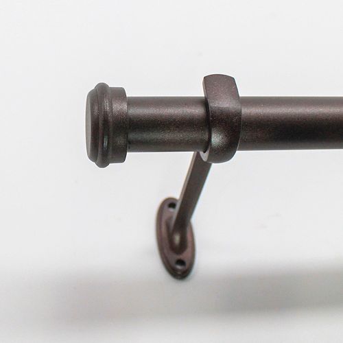 Decopolitan End Cap Adjustable Curtain Rod – 72” – 144”