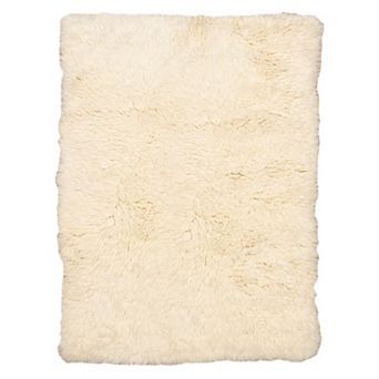 Linon 5A Flokati Natural Rug