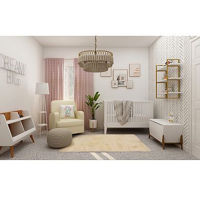 Linon 5A Flokati Natural Rug