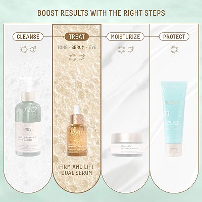 Biossance Firm and Lift Hydrating Dual Serum with Hyaluronic Acid