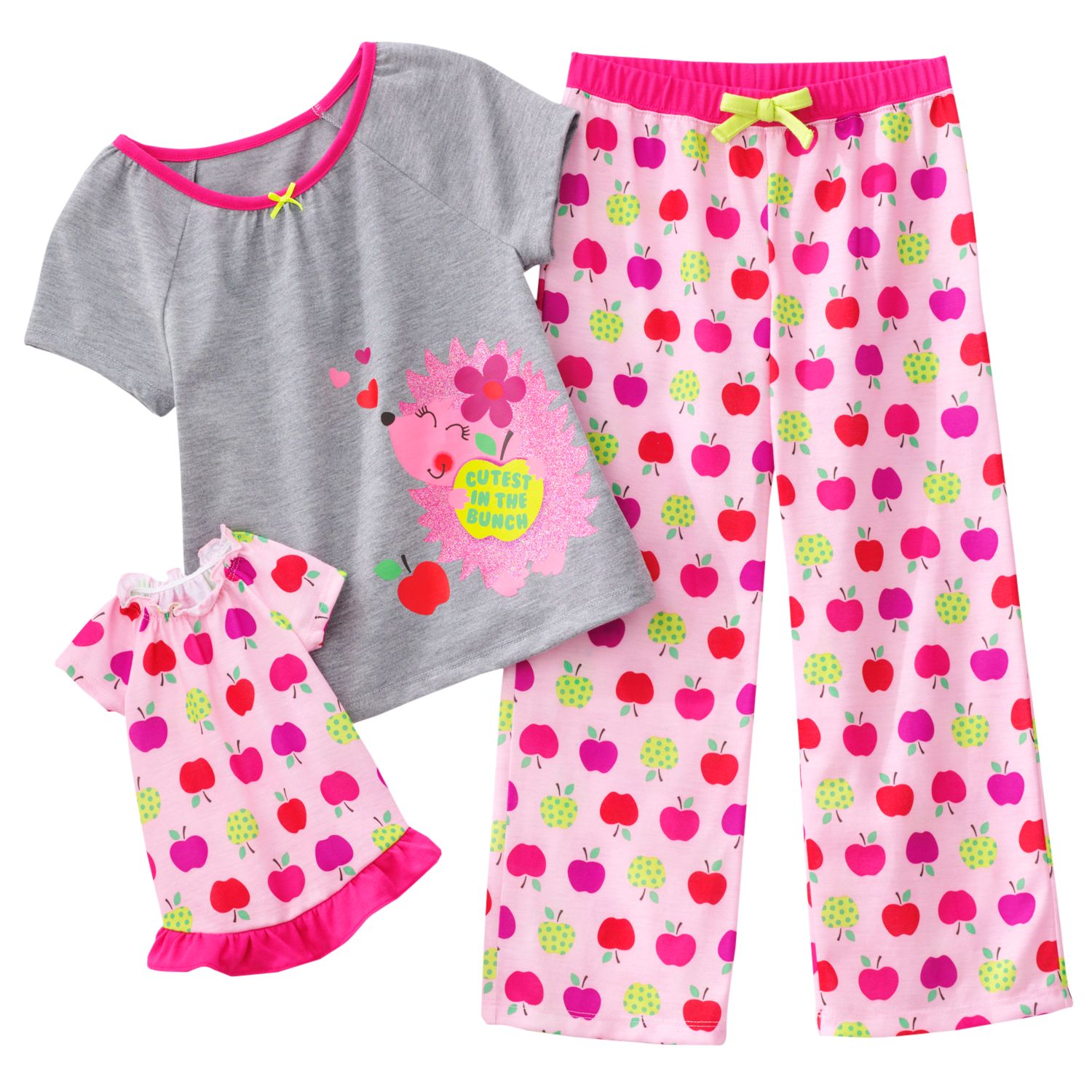 kohls girl and doll pajamas