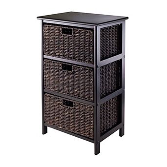Winsome Omaha Storage Rack & 3-Basket Unit