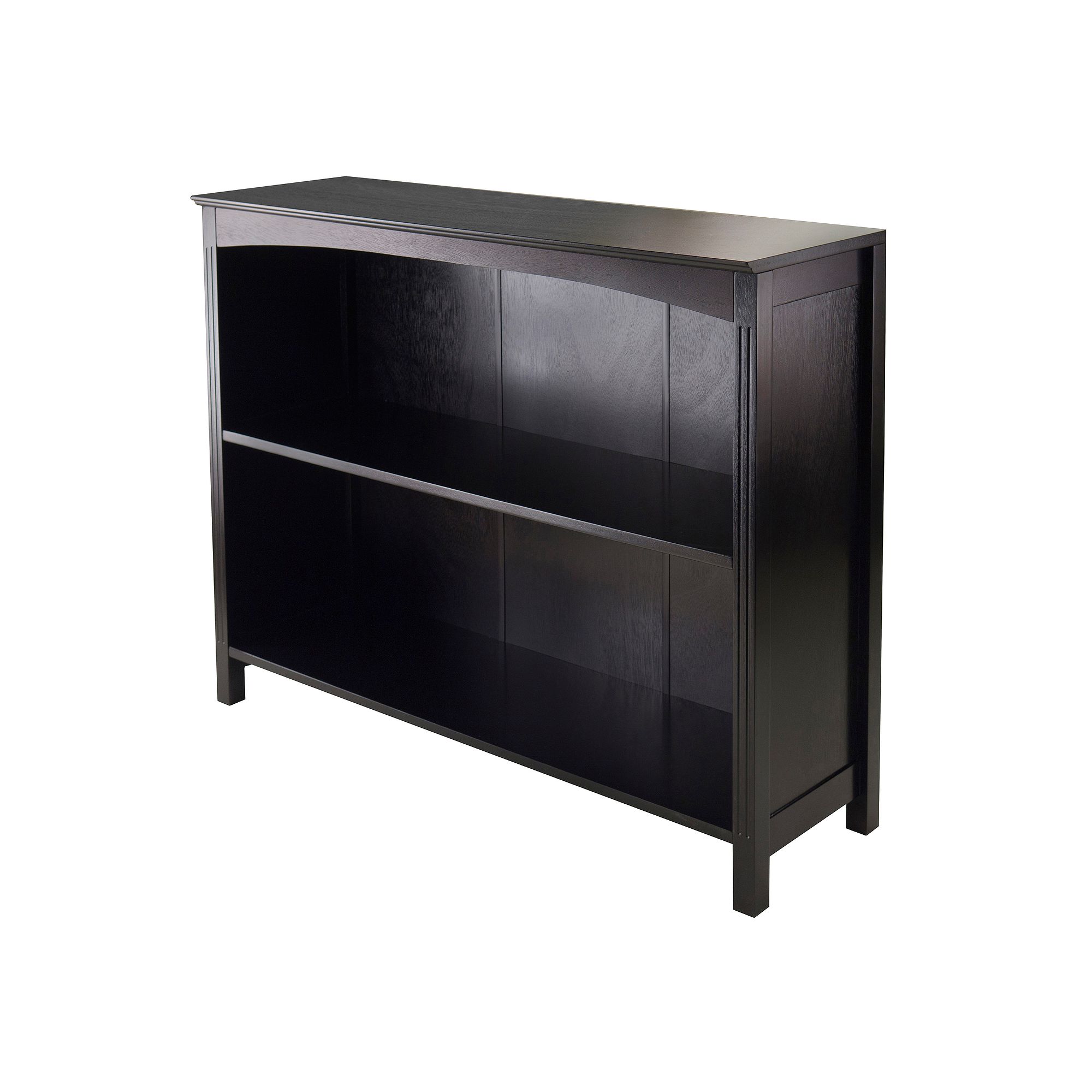 Winsome 2-Shelf Terrace Wide Storage Bookshelf, Brown