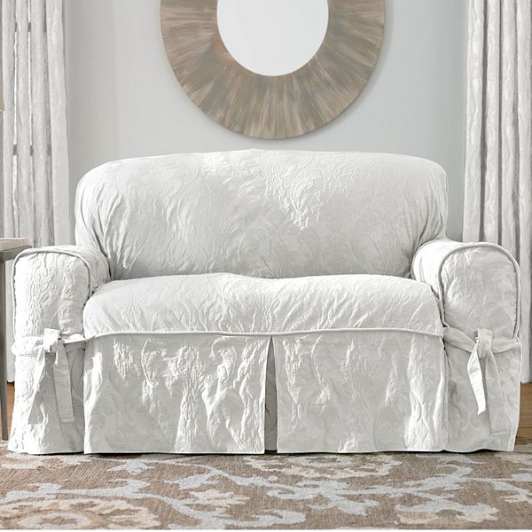 Sure Fit Matelasse Damask Sofa Slipcover