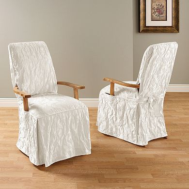Sure Fit Matelasse Damask Dining Room Chair Slipcover