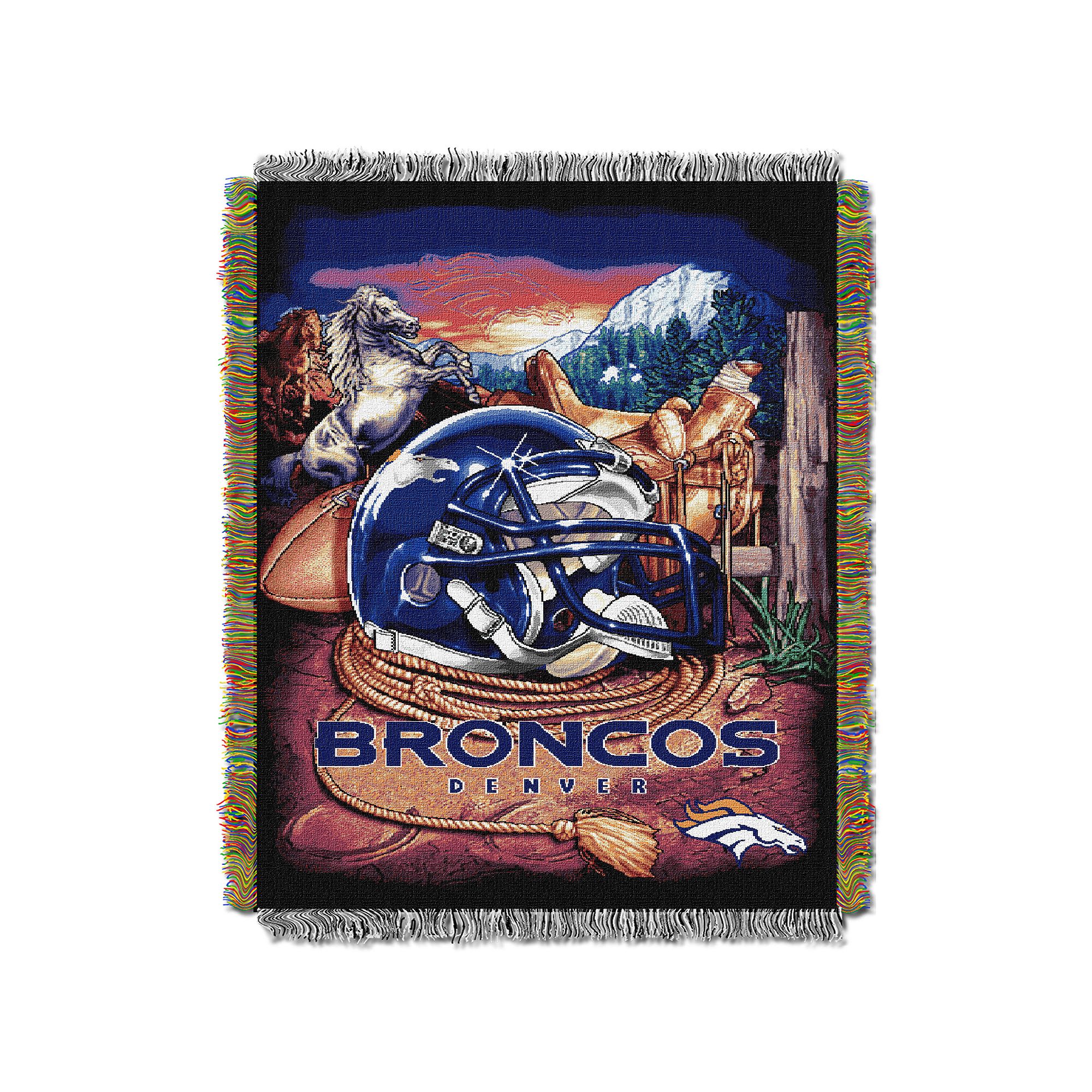 Denver Broncos Tapestry Throw by Northwest, Team