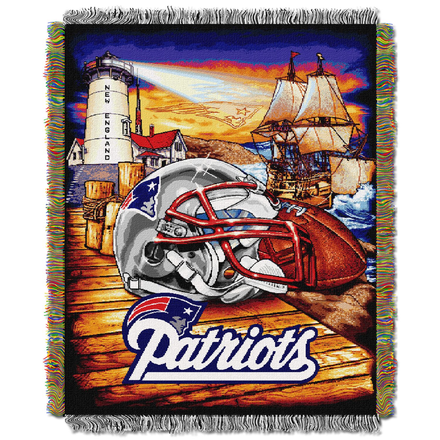 New England Patriots Tapestry Throw by 