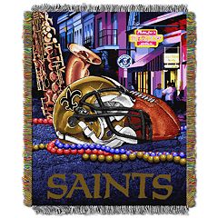 New Orleans Saints 60'' x 70'' Bubble Tie-Dye Flannel Sherpa Blanket