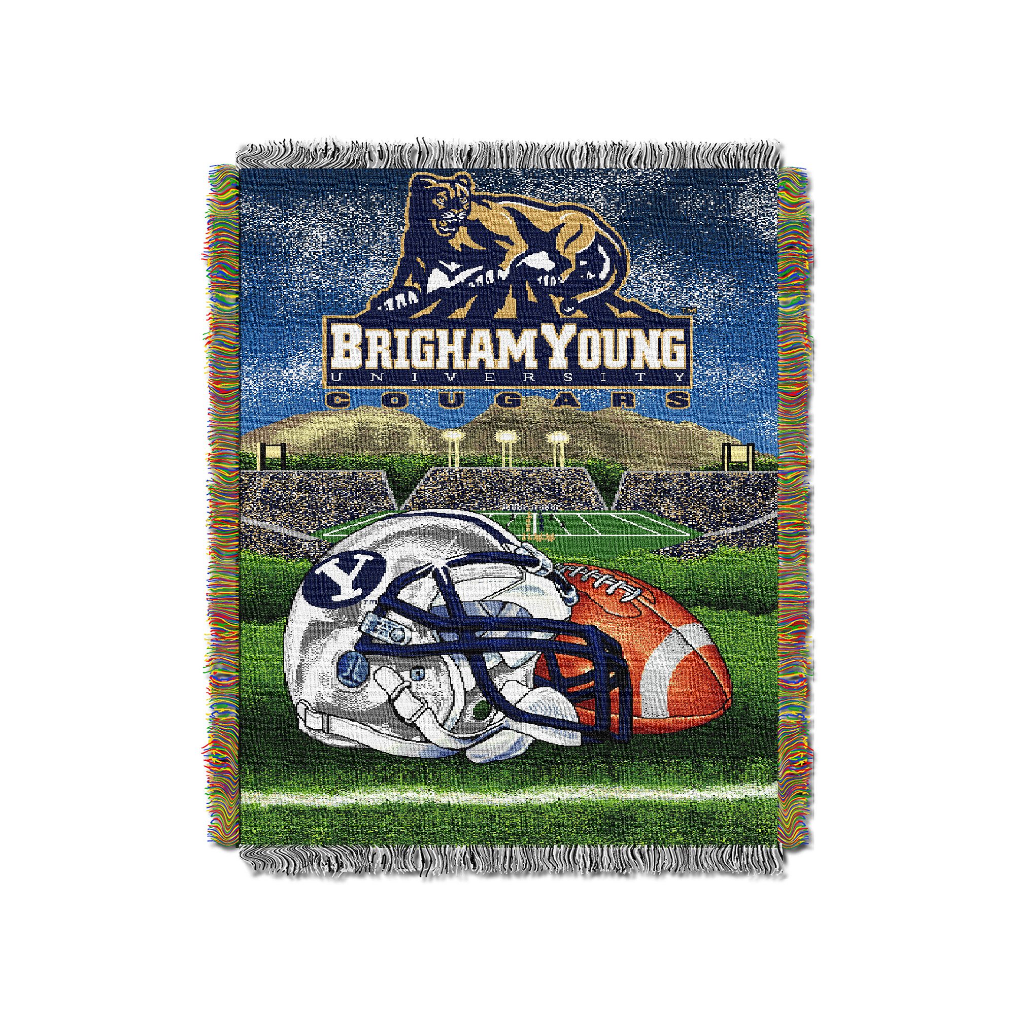 BYU Cougars Tapestry Throw by Northwest, Team