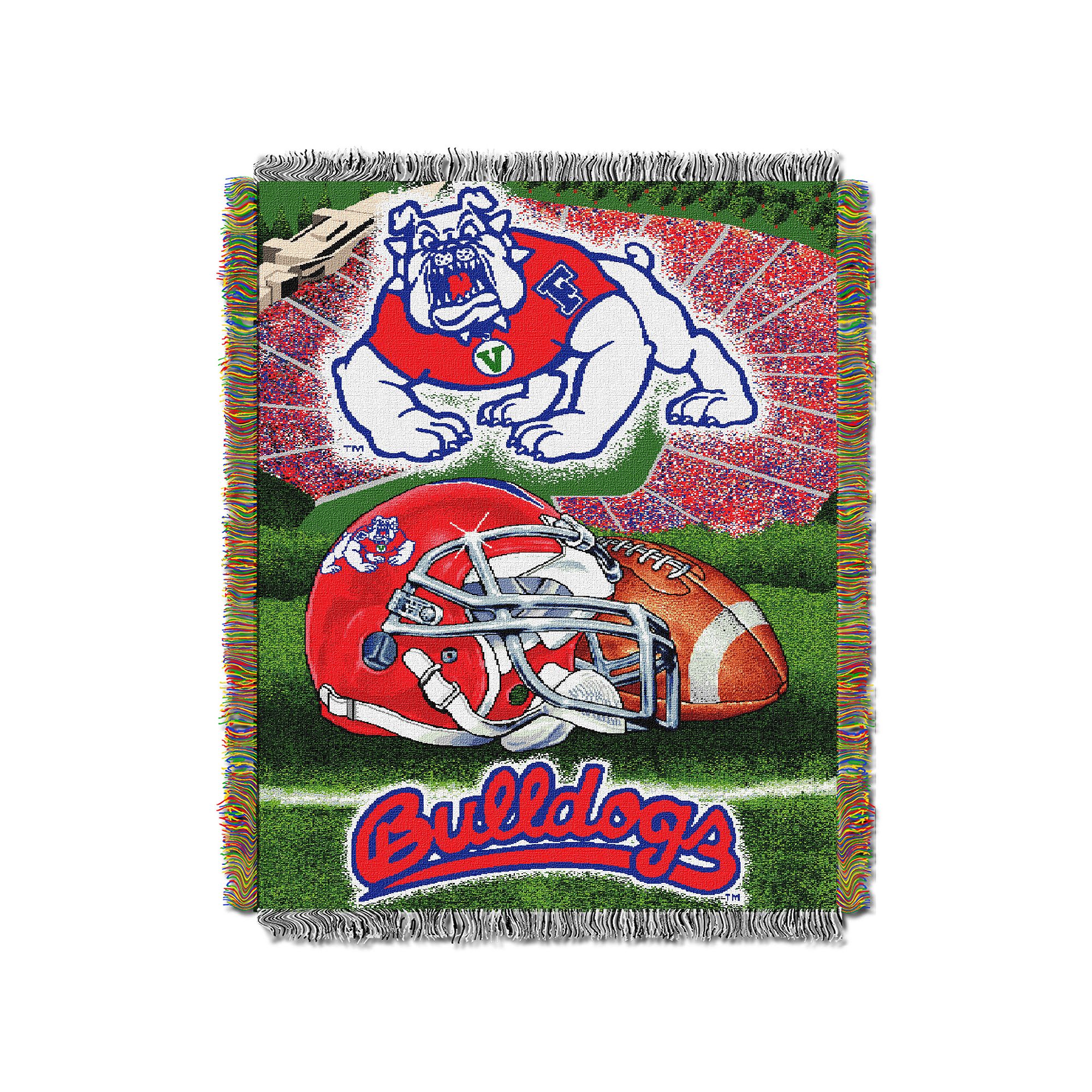 Fresno State Bulldogs Tapestry Throw by Northwest, Csf Team
