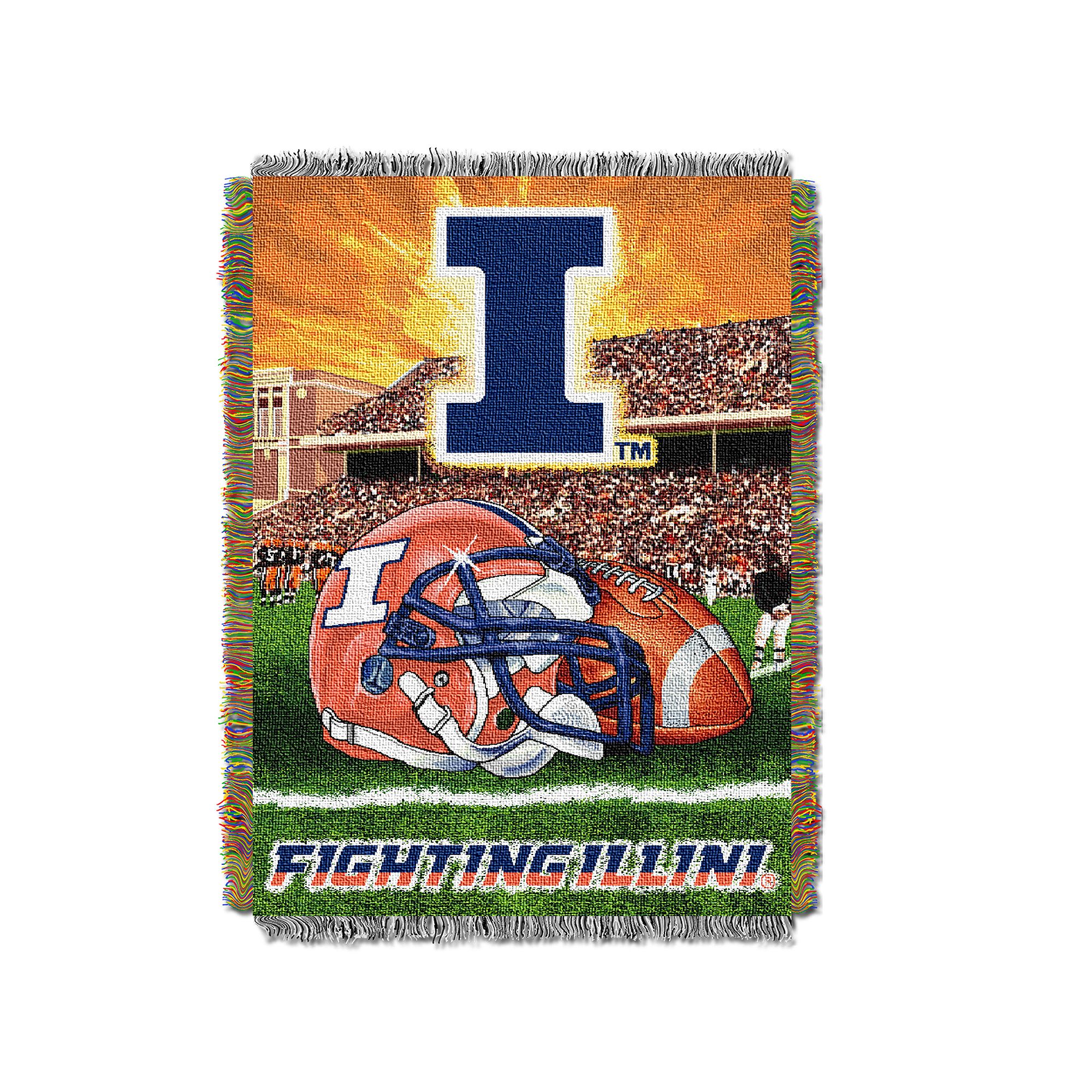 Illinois Fighting Illini Tapestry Throw by Northwest, Team
