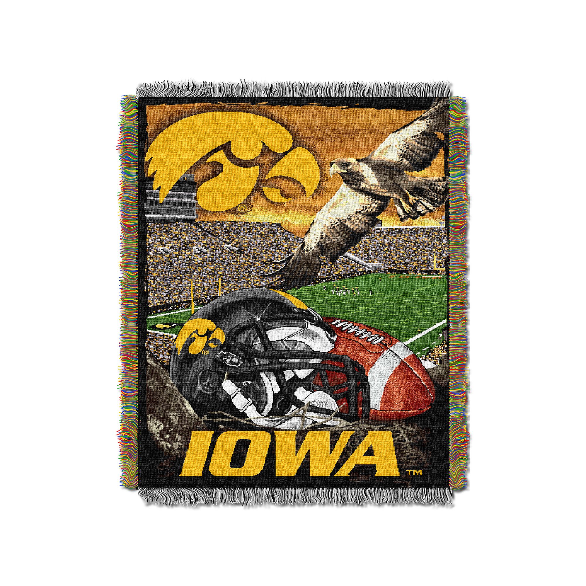 Iowa Hawkeyes Tapestry Throw by Northwest, Team