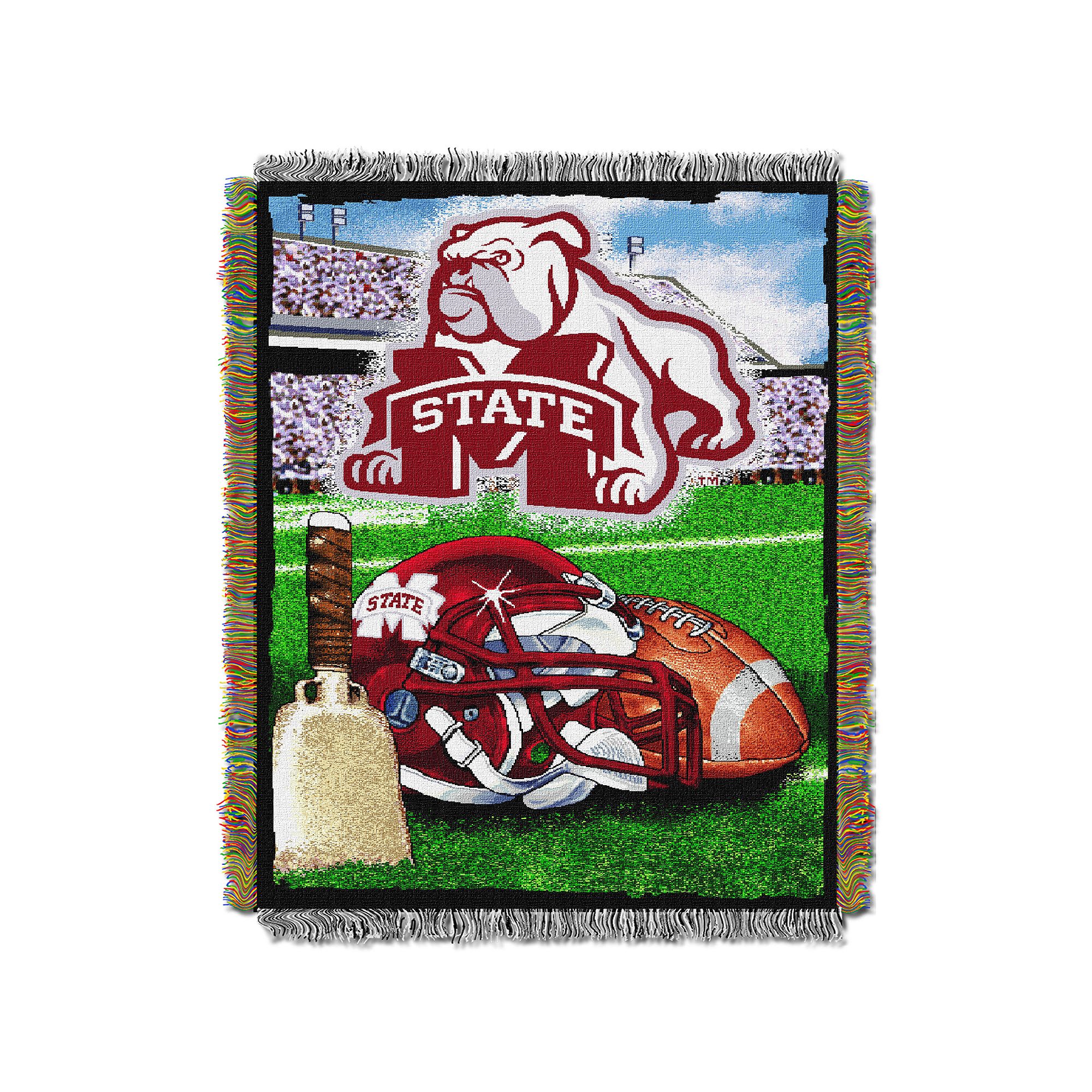 Mississippi State Bulldogs Tapestry Throw by Northwest, Mst Team