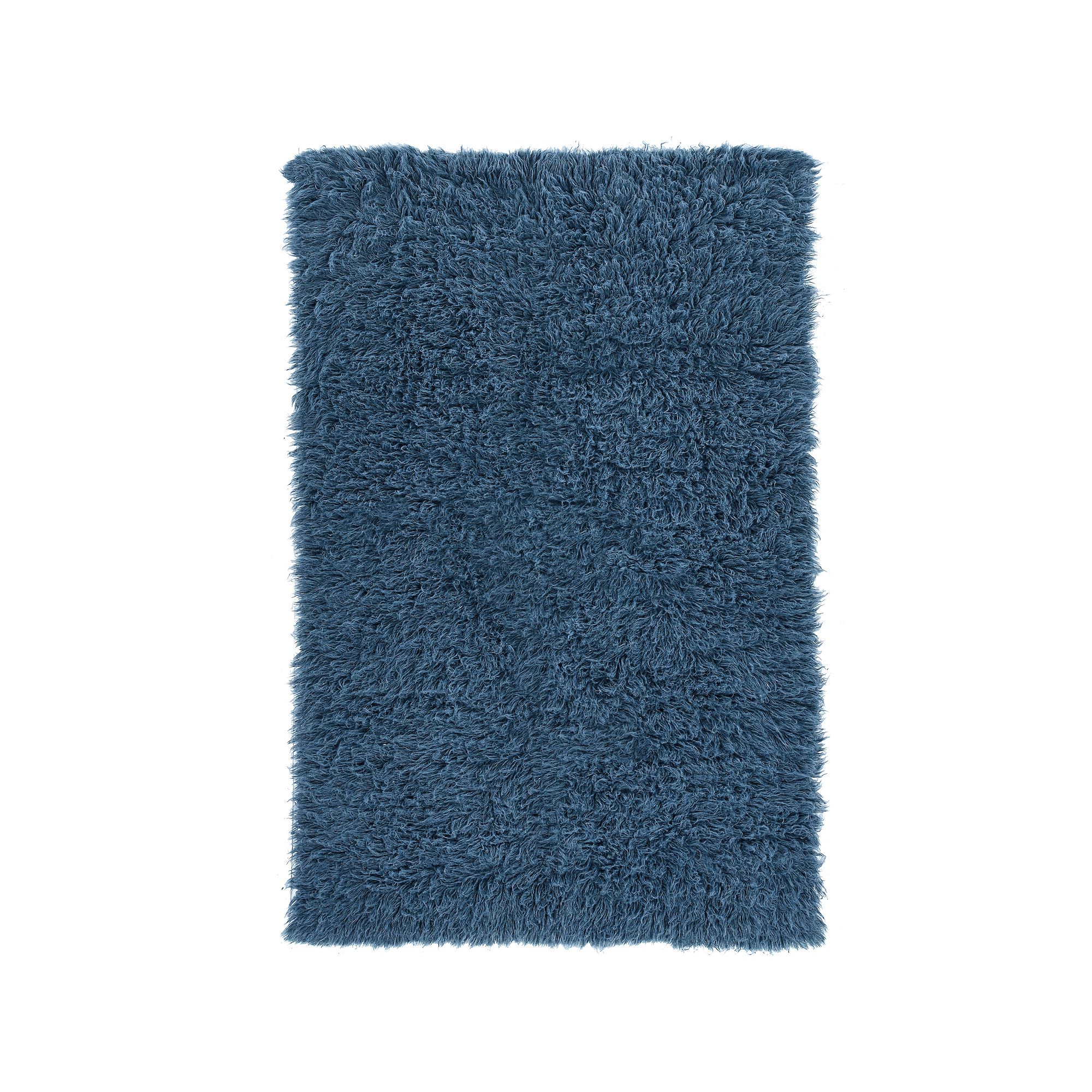 Linon New Flokati Rug, Blue Blue