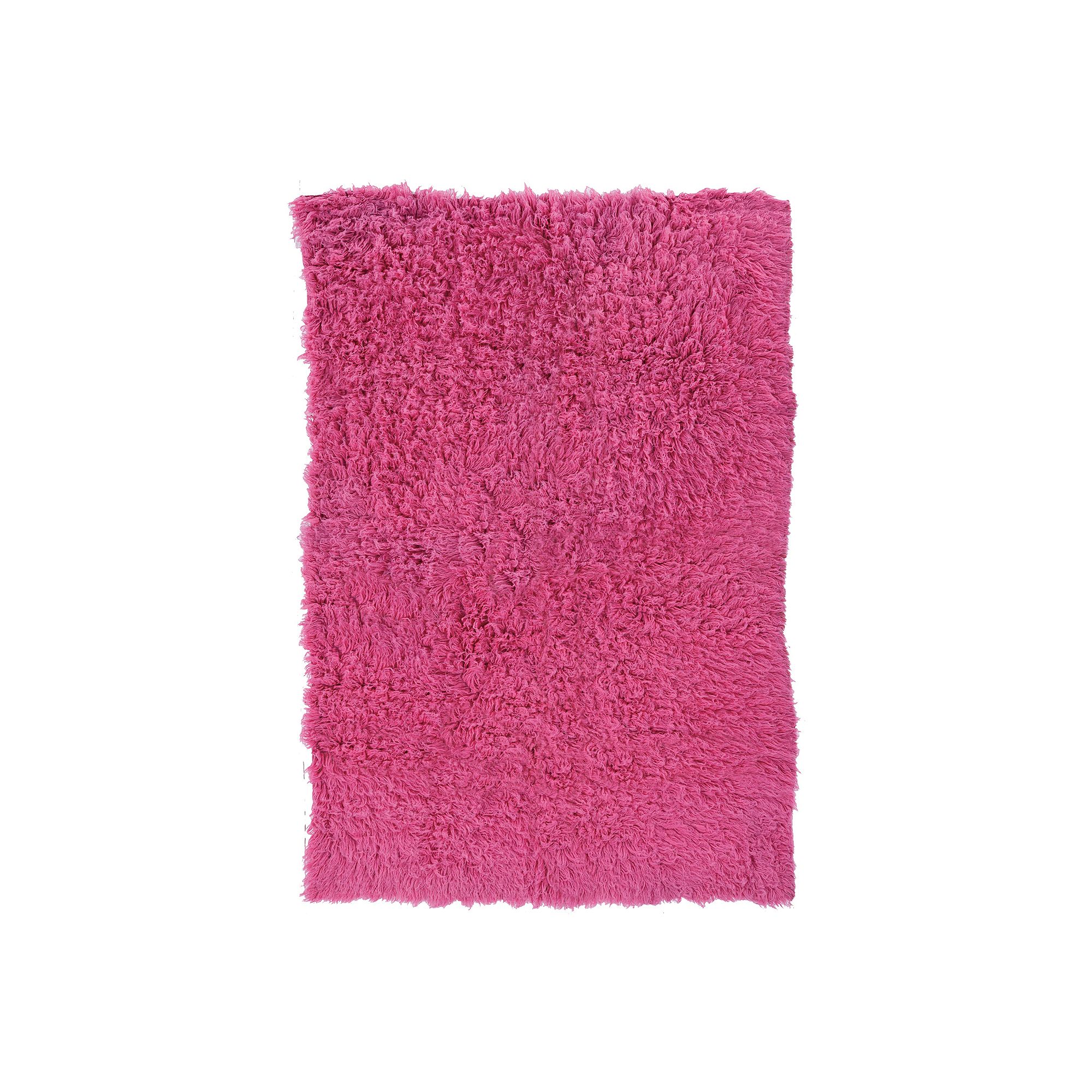 Linon New Flokati Rug, Fuschia