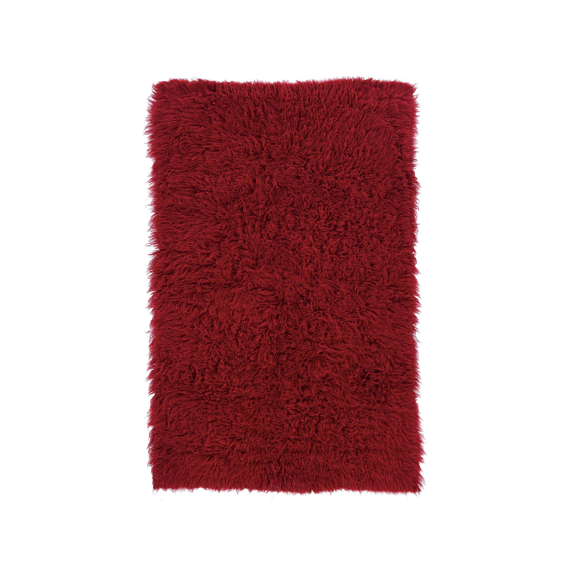 Linon New Flokati Rug, Red