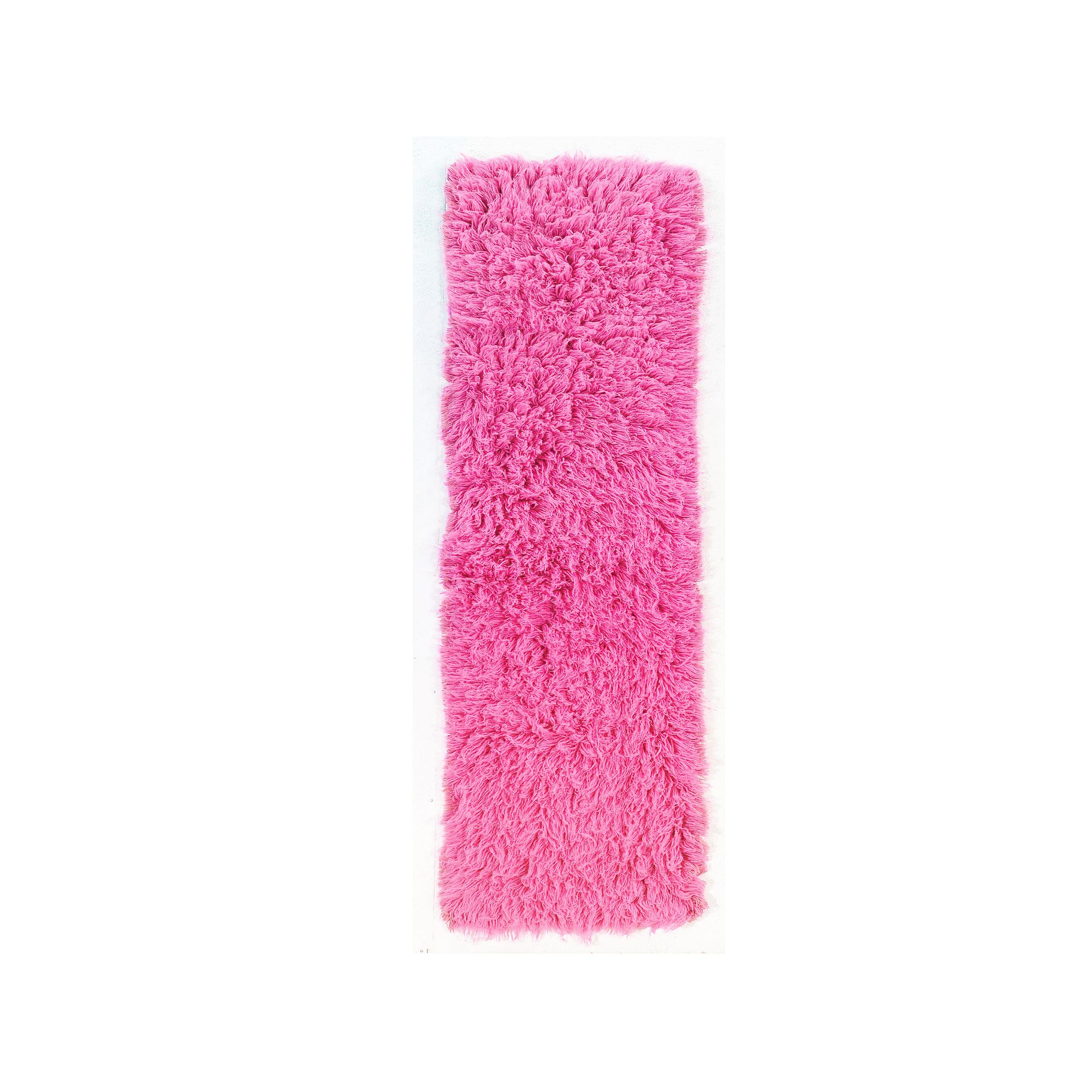 Linon New Flokati Wool Rug Runner - 24 x 86, Pink