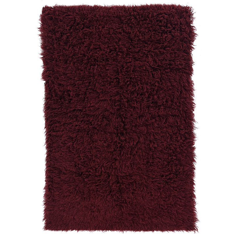 Linon New Flokati Rug, Purple, 5X8 Ft