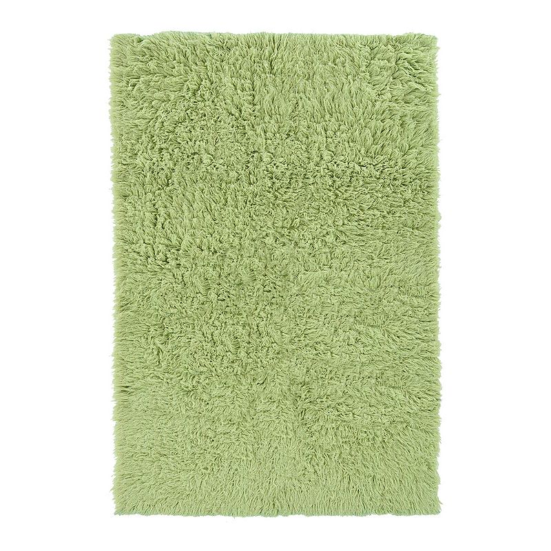 Linon New Flokati Rug, Green, 8X10 Ft