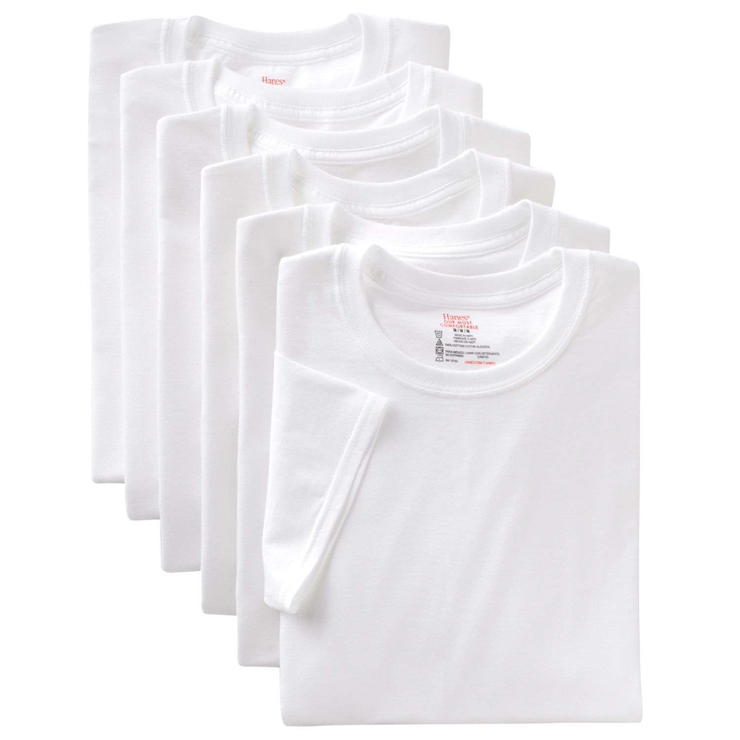 hanes white tees